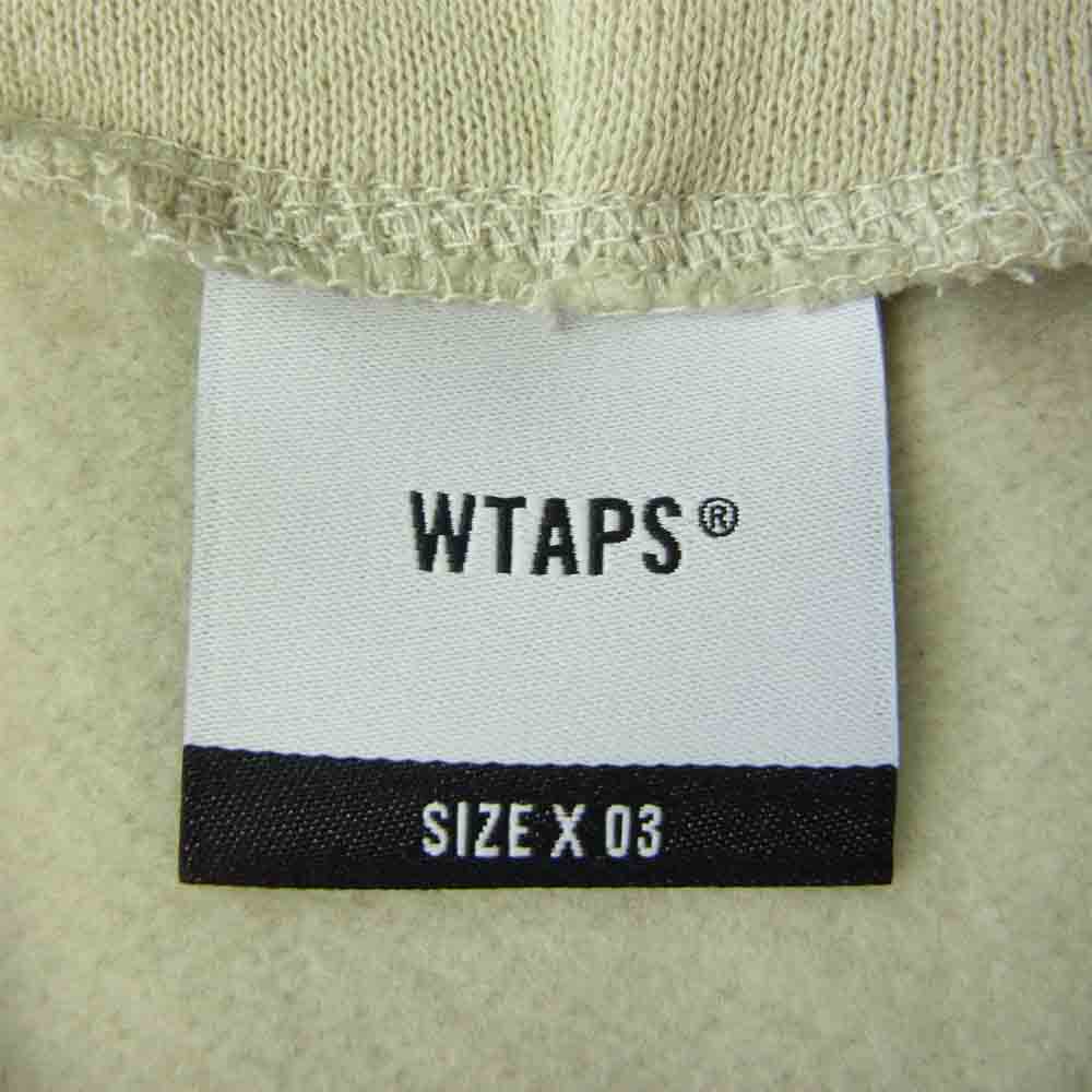 WTAPS ダブルタップス 21AW 212ATDT-HP01S LLW long live wtaps バックプリント プルオーバー パーカー ベージュ系 3【新古品】【未使用】【中古】