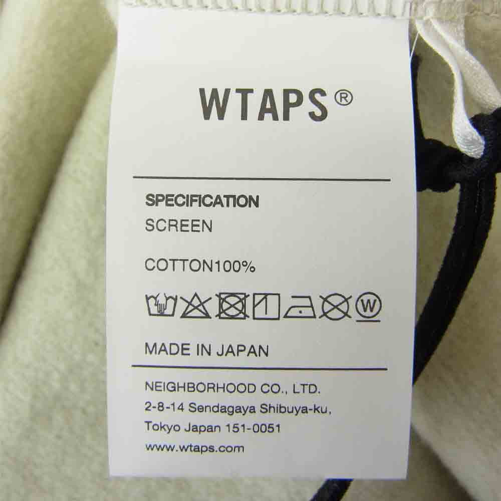 WTAPS ダブルタップス 21AW 212ATDT-HP01S LLW long live wtaps バックプリント プルオーバー パーカー ベージュ系 3【新古品】【未使用】【中古】