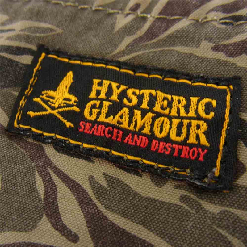HYSTERIC GLAMOUR ヒステリックグラマー タイガー カモ トート バッグ カーキ系【中古】