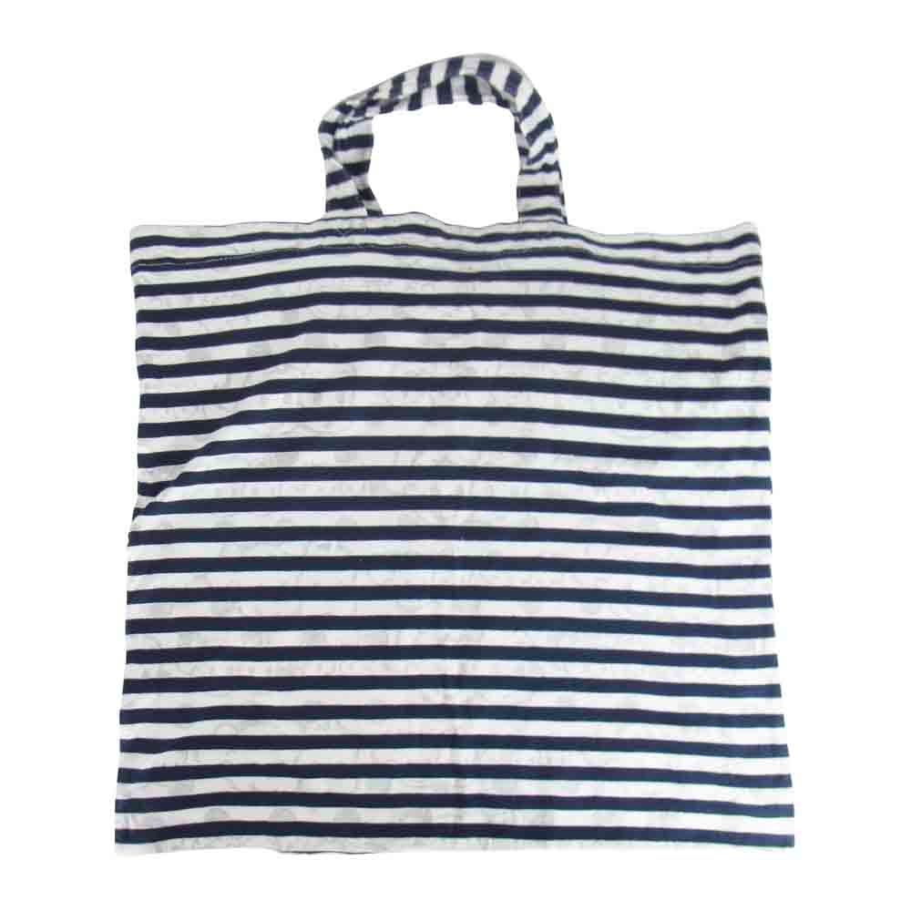 COMME des GARCONS コムデギャルソン AD2017 OS-K224 OSAMU GOODS オサムグッズ 本多修コラボ ボーダー トート バッグ ネイビー系【中古】