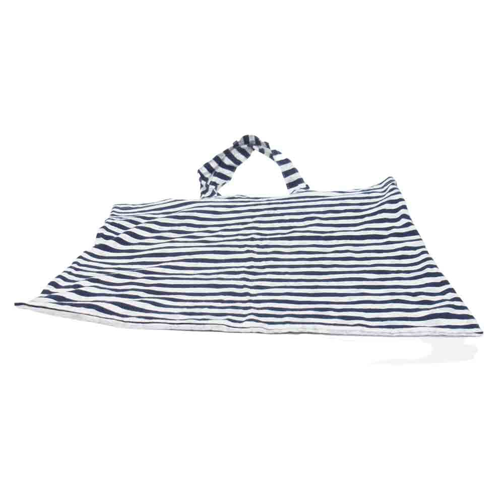 COMME des GARCONS コムデギャルソン AD2017 OS-K224 OSAMU GOODS オサムグッズ 本多修コラボ ボーダー トート バッグ ネイビー系【中古】