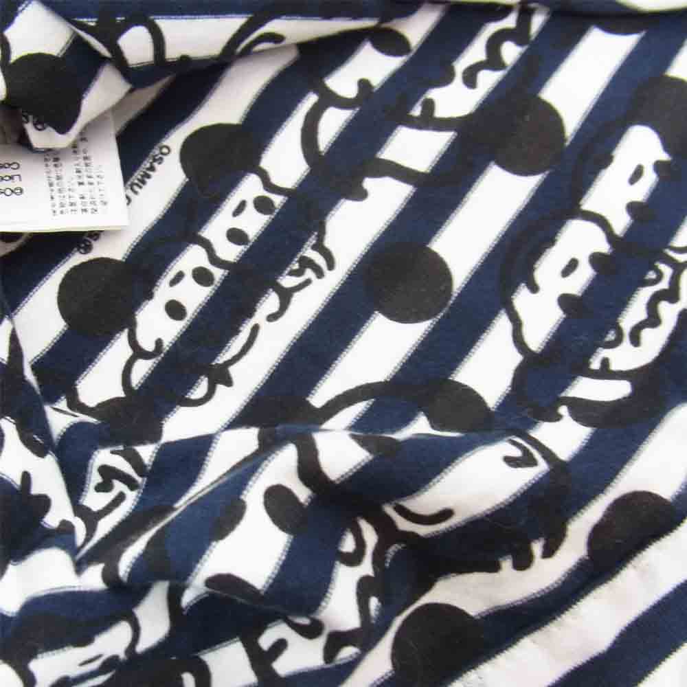 COMME des GARCONS コムデギャルソン AD2017 OS-K224 OSAMU GOODS オサムグッズ 本多修コラボ ボーダー トート バッグ ネイビー系【中古】