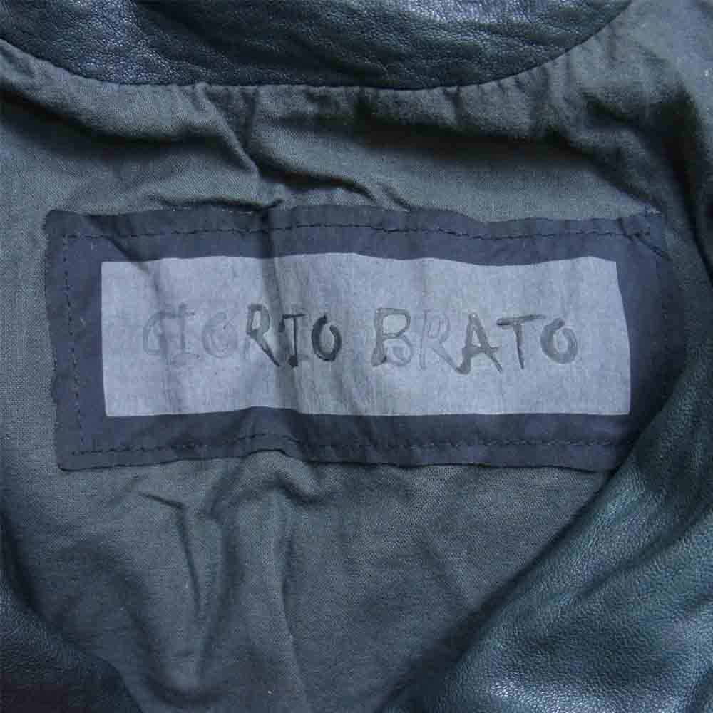 GIORGIO BRATO ジョルジオブラット 羊革 ラム レザー ライダース ジャケット PRUSSIA 44【中古】