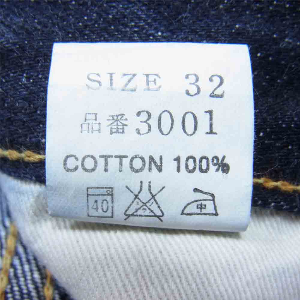 THE FLAT HEAD ザフラットヘッド 3001 デニム パンツ インディゴブルー系 32【中古】