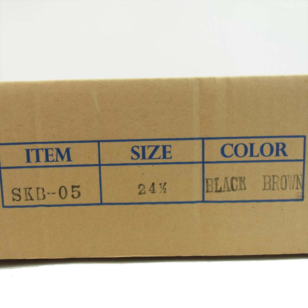 THE FLAT HEAD ザフラットヘッド SKB-05 コードバン ワーク ブーツ ブラウン系 ブラック系 24.5【新古品】【未使用】【中古】