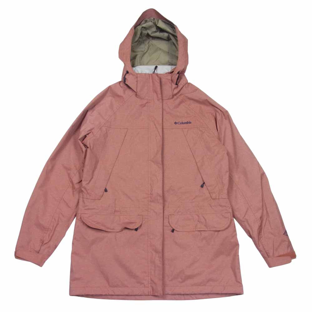Columbia コロンビア PL2954 バーティカル グライド ジャケット 赤橙系 XL【中古】