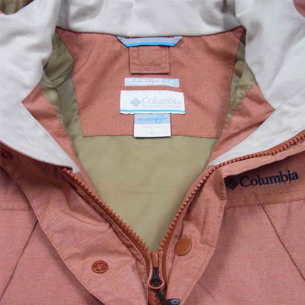 Columbia コロンビア PL2954 バーティカル グライド ジャケット 赤橙系 XL【中古】