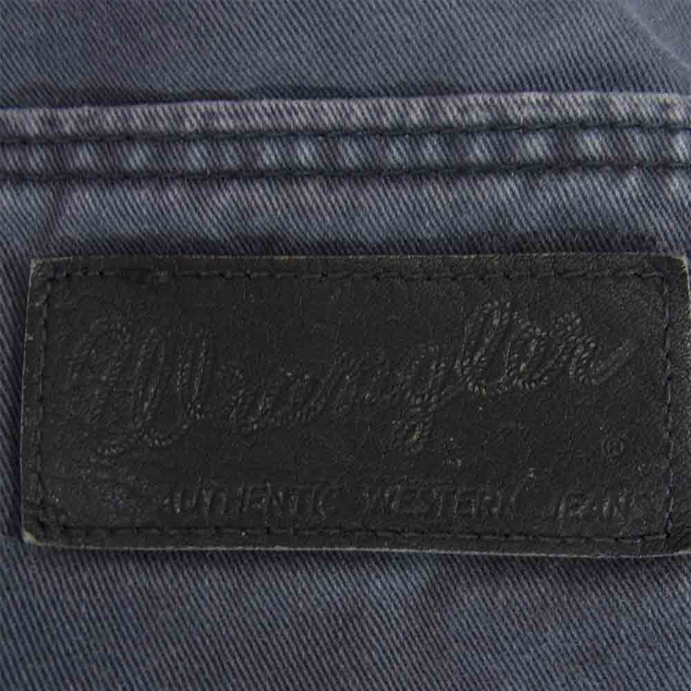 BACKBONE バックボーン × Wrangler ラングラー S1096 ロゴ 刺繍 ブーツカット パンツ グレー グレー系 S【中古】