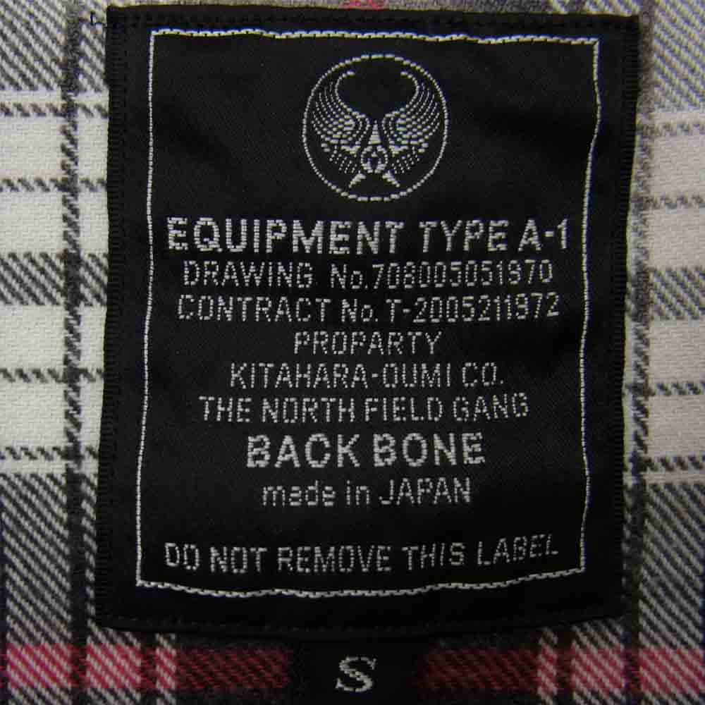 BACKBONE バックボーン BB07SS-S15 チェック フランネル シャツ グレー系 S【中古】