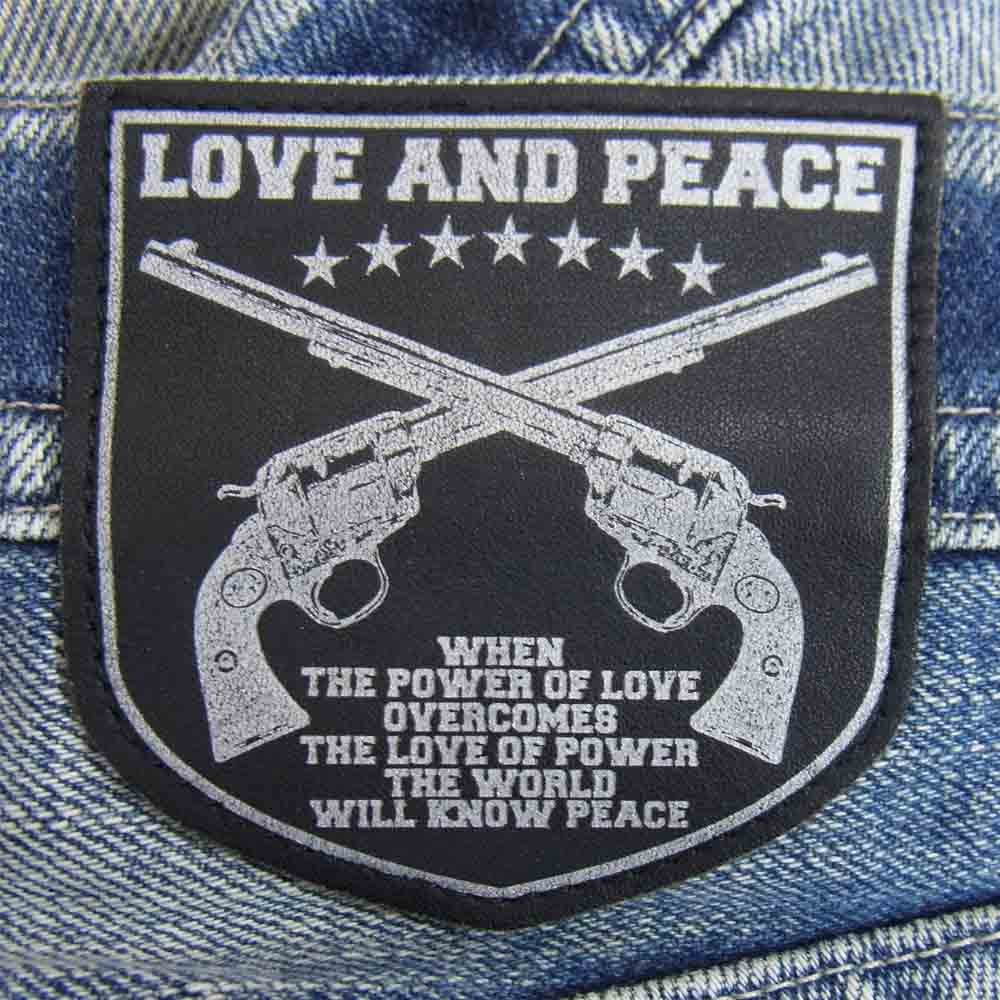 ROAR ロアー 11FRP-01A 二丁拳銃刺繍 ダメージ加工 デニム パンツ インディゴブルー系 2【中古】