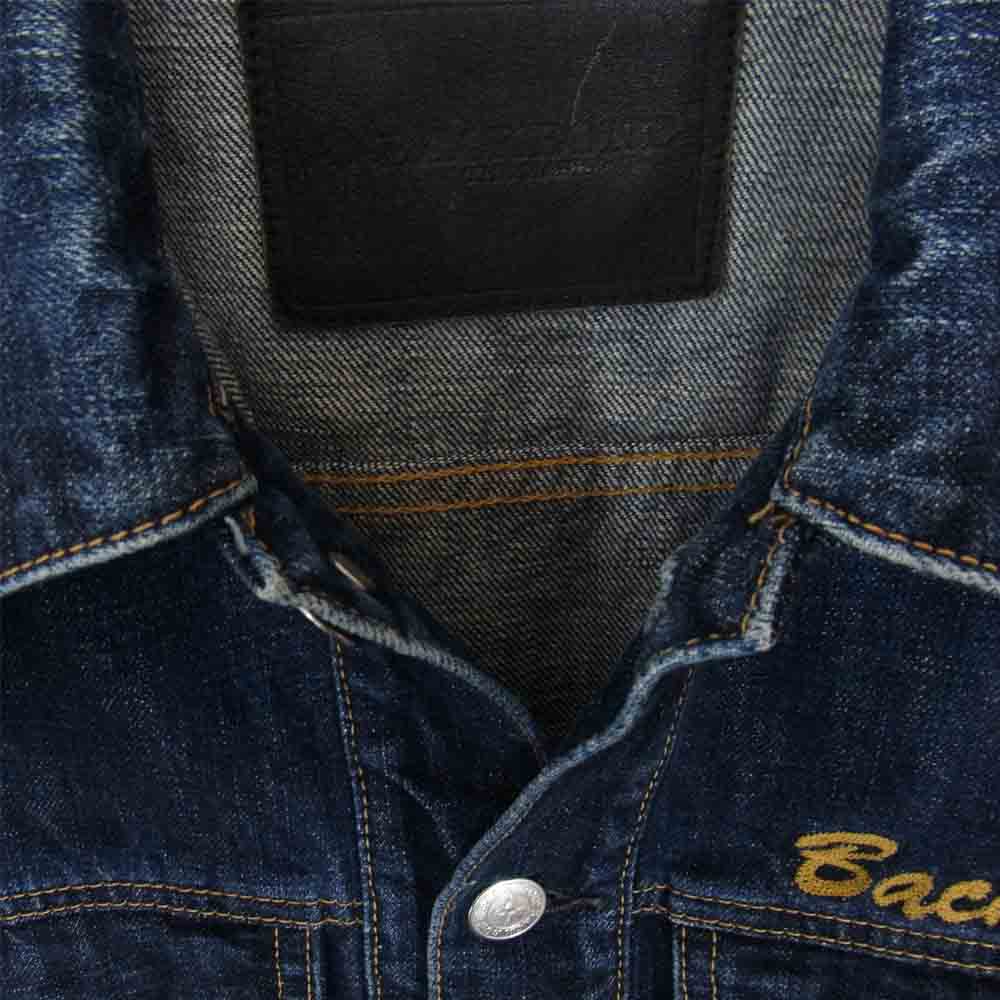 BACKBONE バックボーン BB09SS-DB01-A ロゴ刺繍 デニム ジャケット インディゴブルー系 S【中古】