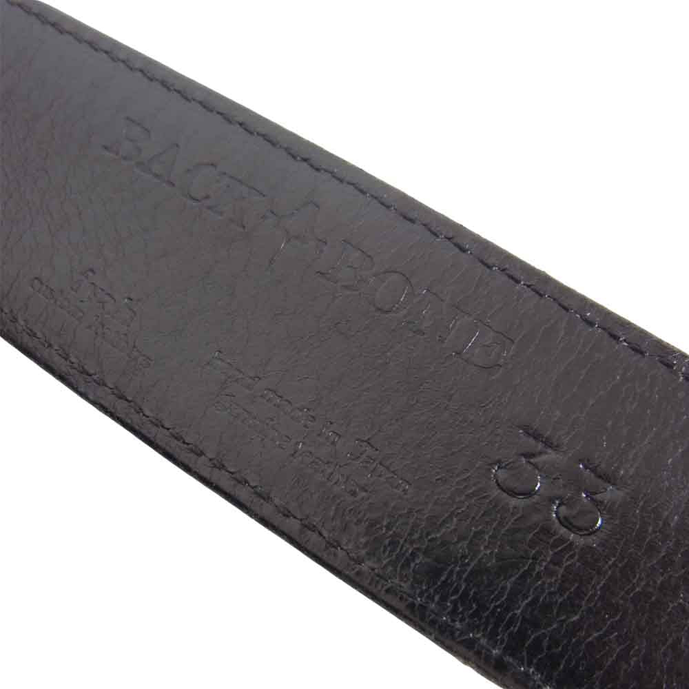 BACKBONE バックボーン 12SS LEOPARD BELT レオパード レザー ハラコ ベルト ブラウン系 33【中古】