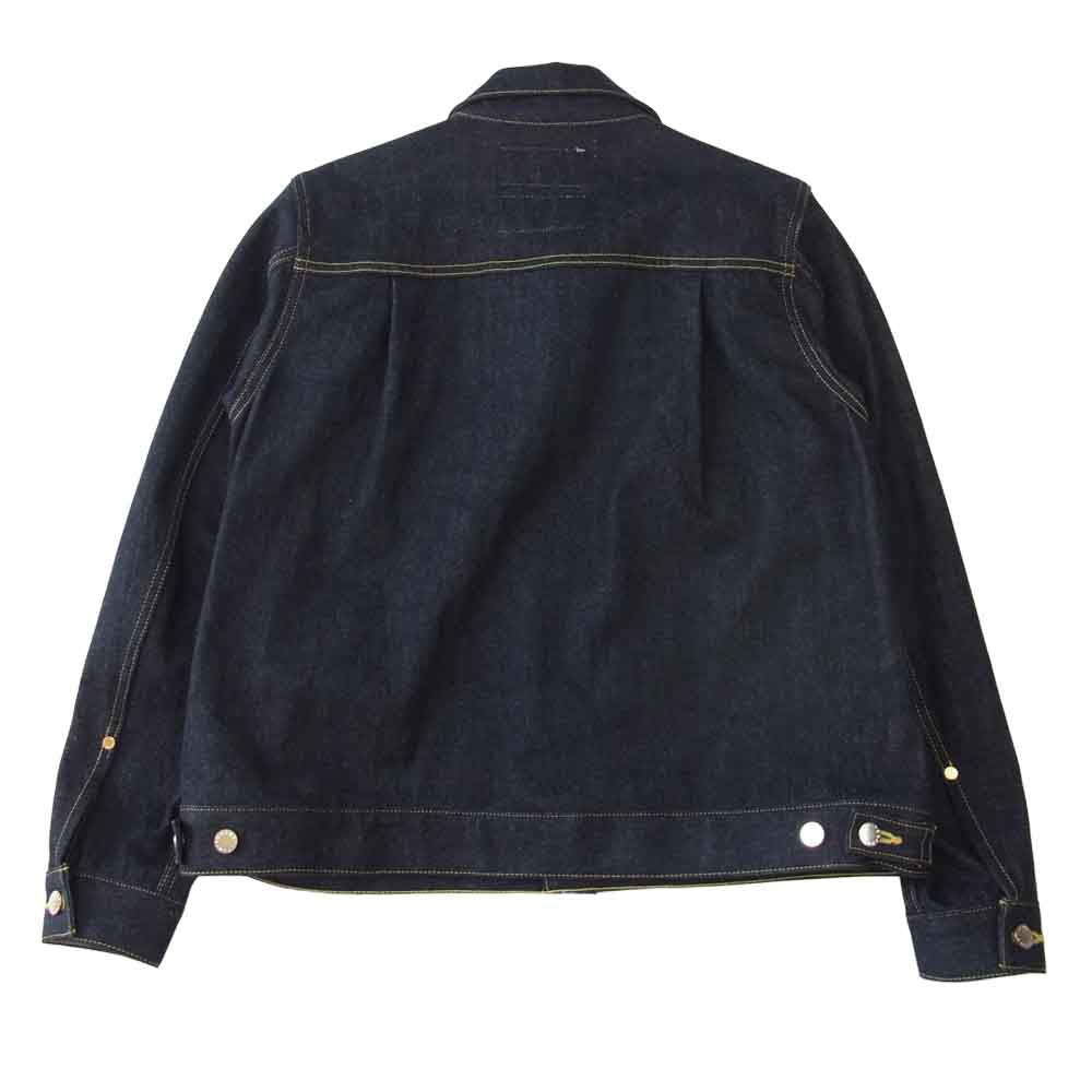 FUMITO GANRYU フミトガンリュウ 20AW FU3-BL-101 Pleated denim Blouson プリーツ デニム ブルゾン ジャケット インディゴブルー系 1【中古】