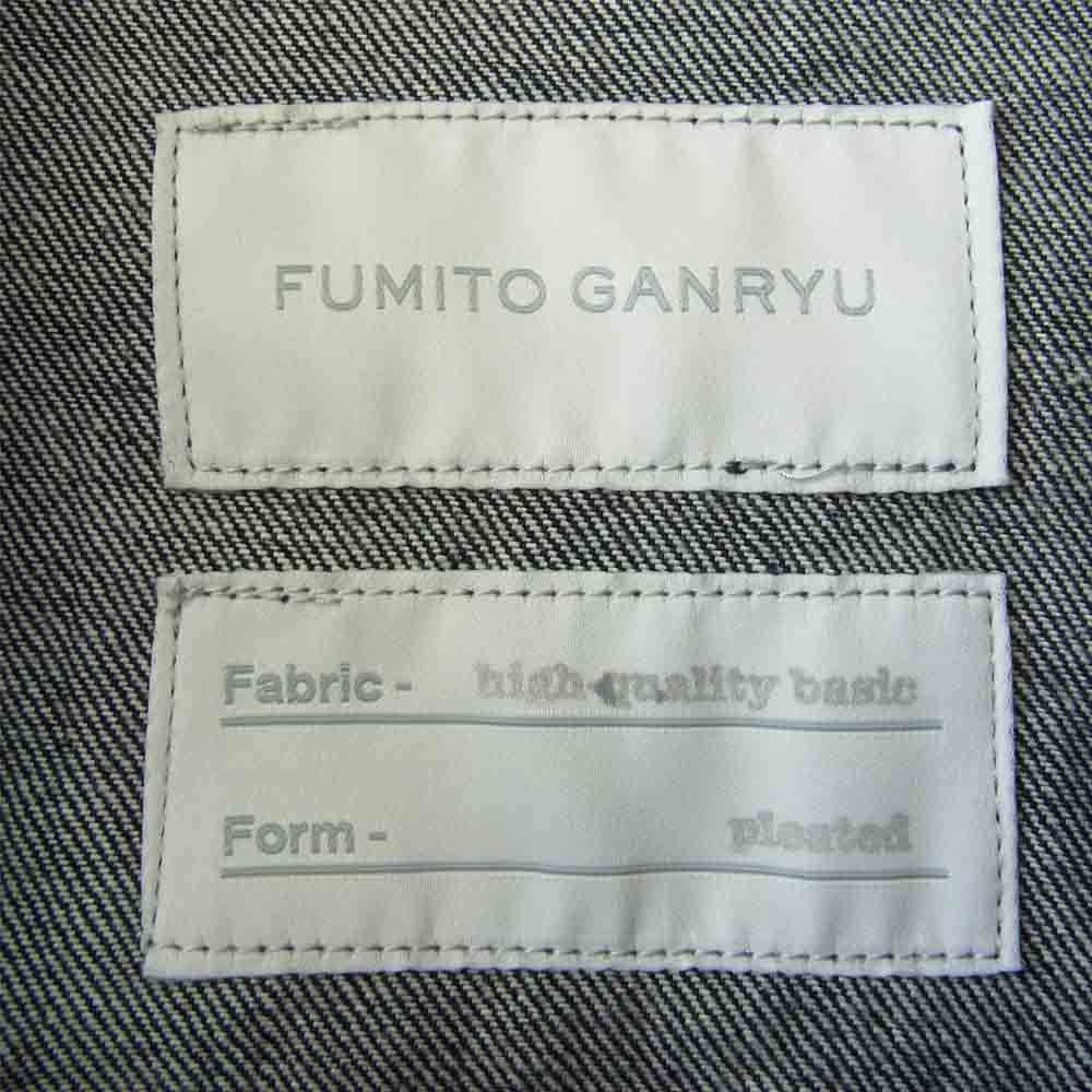 FUMITO GANRYU フミトガンリュウ 20AW FU3-BL-101 Pleated denim Blouson プリーツ デニム ブルゾン ジャケット インディゴブルー系 1【中古】