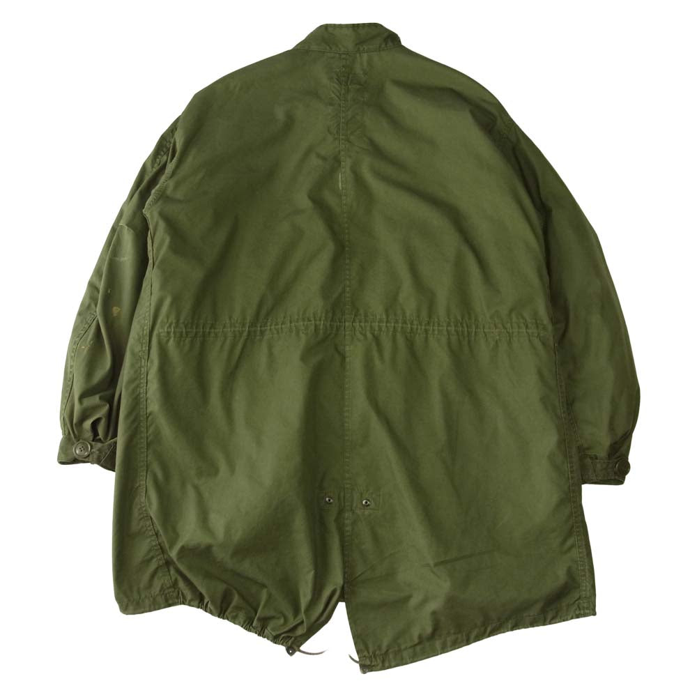 DLA100-82-C-0282 ヴィンテージ 80s M-65 キルトライニング付き フィッシュテール モッズコート カーキ系【中古】