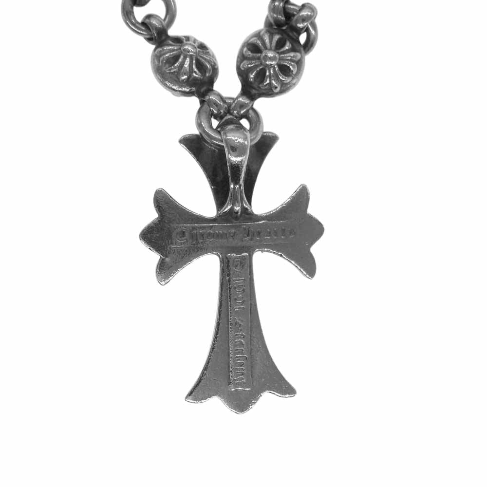 CHROME HEARTS クロムハーツ（原本無） スモール CHクロス クロスボールチェーン シルバー系【中古】