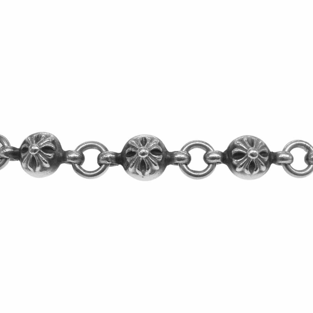 CHROME HEARTS クロムハーツ（原本無） スモール CHクロス クロスボールチェーン シルバー系【中古】