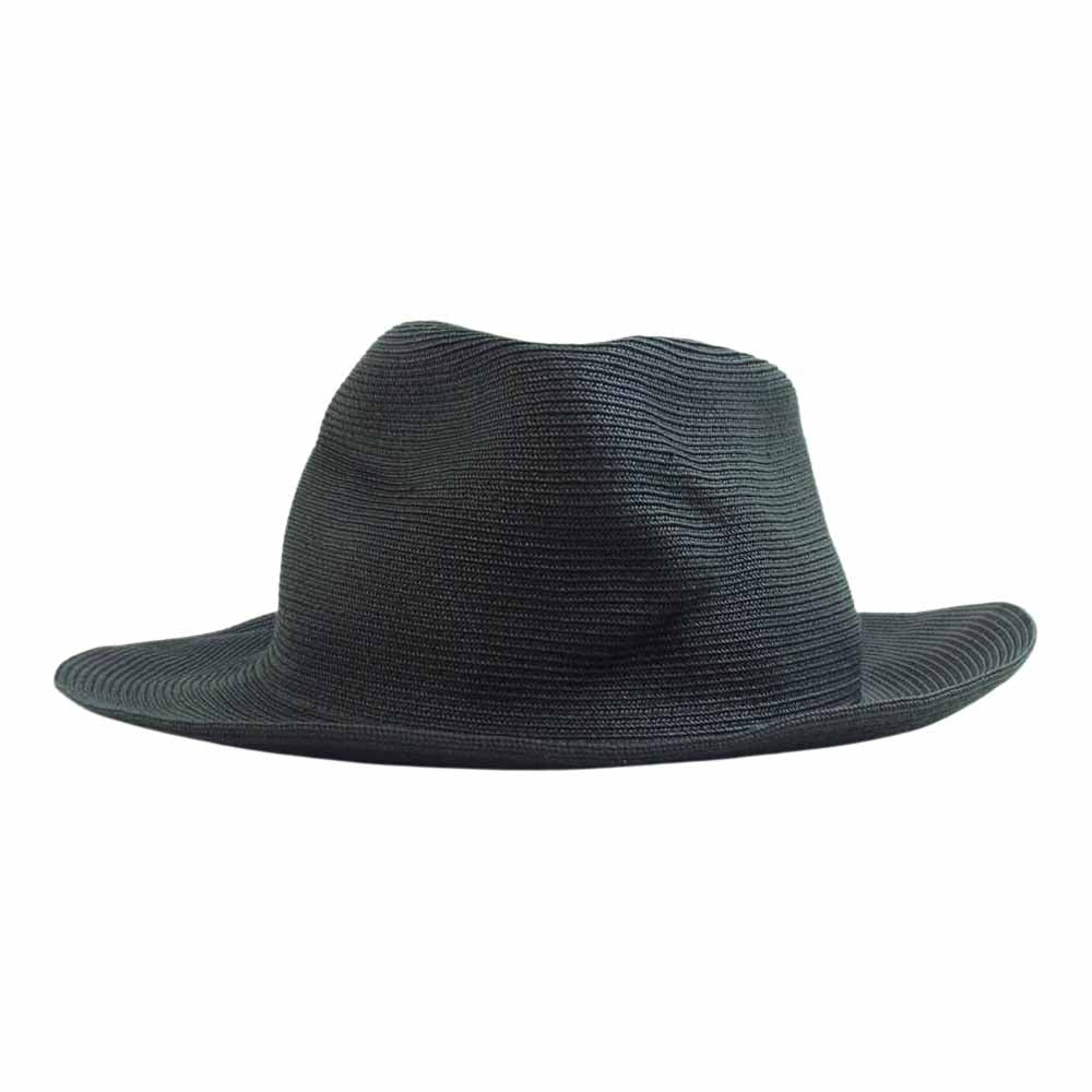 キジマタカユキ E-201004 PAPER HAT 中折れ ペーパー ハット ブラック系 3【中古】