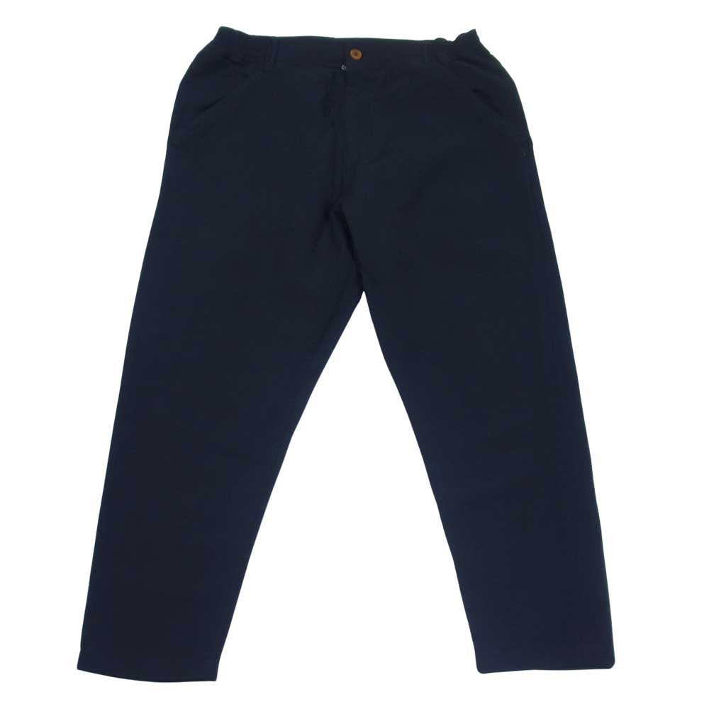 COMME des GARCONS コムデギャルソン DG-P053 HOMME DEUX AD2020 オムドゥ ワイド テーパード ポリ パンツ ブラック系 XL【中古】