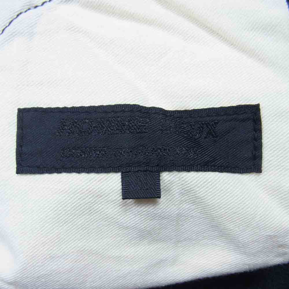 COMME des GARCONS コムデギャルソン DG-P053 HOMME DEUX AD2020 オムドゥ ワイド テーパード ポリ パンツ ブラック系 XL【中古】