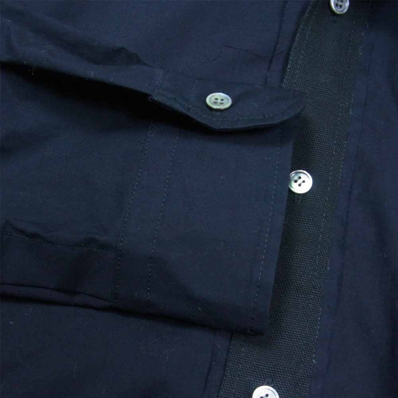 Sacai サカイ 21SS 21-02494M Cotton Poplin Shirt コットン ポプリン シャツ ダークネイビー系 4【中古】