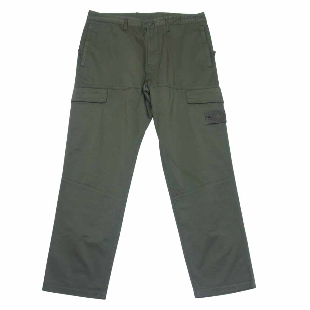 STONE ISLAND ストーンアイランド 7515312F2 Compass Patch Cargo Trousers コンパス パッチ カーゴ トラウザー パンツ カーキ系 34【中古】