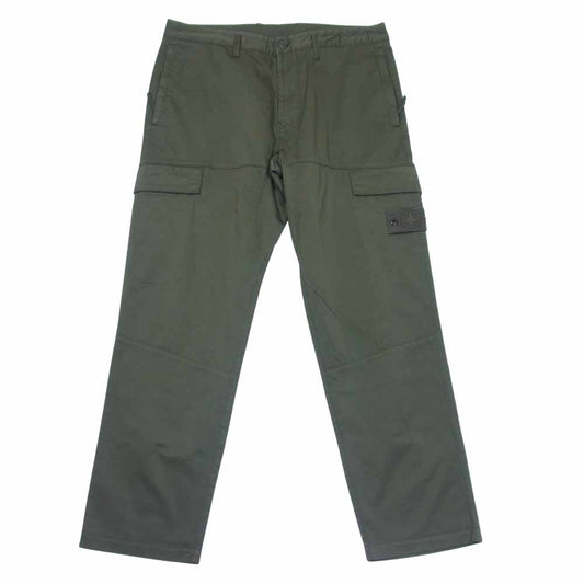 STONE ISLAND ストーンアイランド 7515312F2 Compass Patch Cargo Trousers コンパス パッチ カーゴ トラウザー パンツ カーキ系 34【中古】
