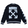 OFF-WHITE オフホワイト OMEA057F17015017 DIAG BRUSHED VARSITY ウール スタジャン ブラック系 M【中古】