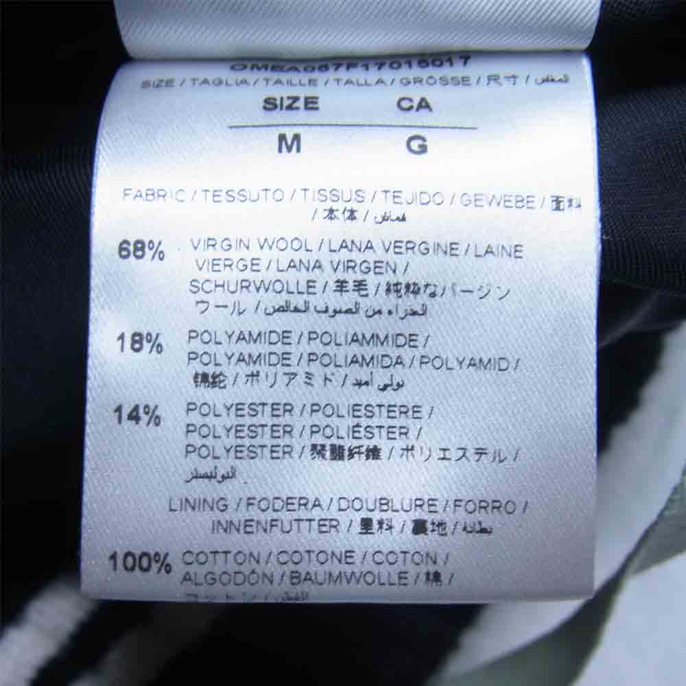 OFF-WHITE オフホワイト OMEA057F17015017 DIAG BRUSHED VARSITY ウール スタジャン ブラック系 M【中古】