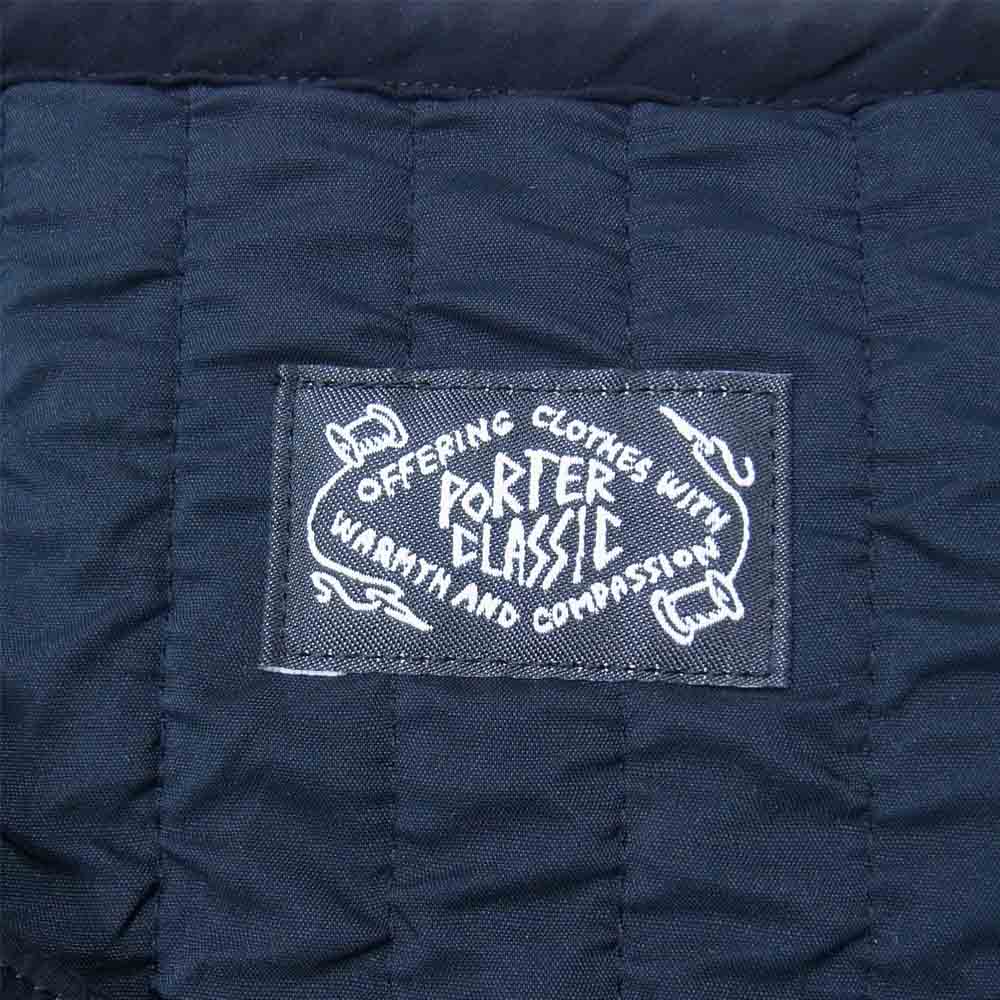 PORTER CLASSIC ポータークラシック 20AW SUPER NYLON STRETCH JACKET 製品染め ナイロン ストレッチ キルティング ジャケット ダークネイビー系 4【中古】