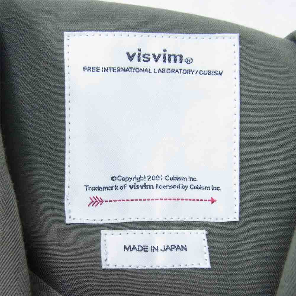 VISVIM ビズビム 21AW 0121205013018 BAKER COVERALL ベイカー カバーオール ジャケット モスグリーン系 4【美品】【中古】