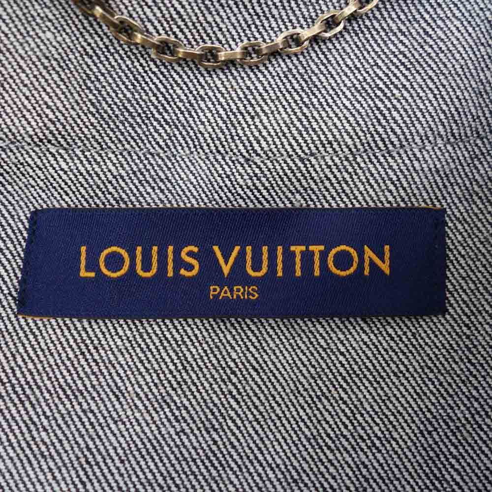 LOUIS VUITTON ルイ・ヴィトン 1A9GTK 国内正規品 エンボス モノグラム ベースボール シャツ ダークグレー系 XXL【美品】【中古】