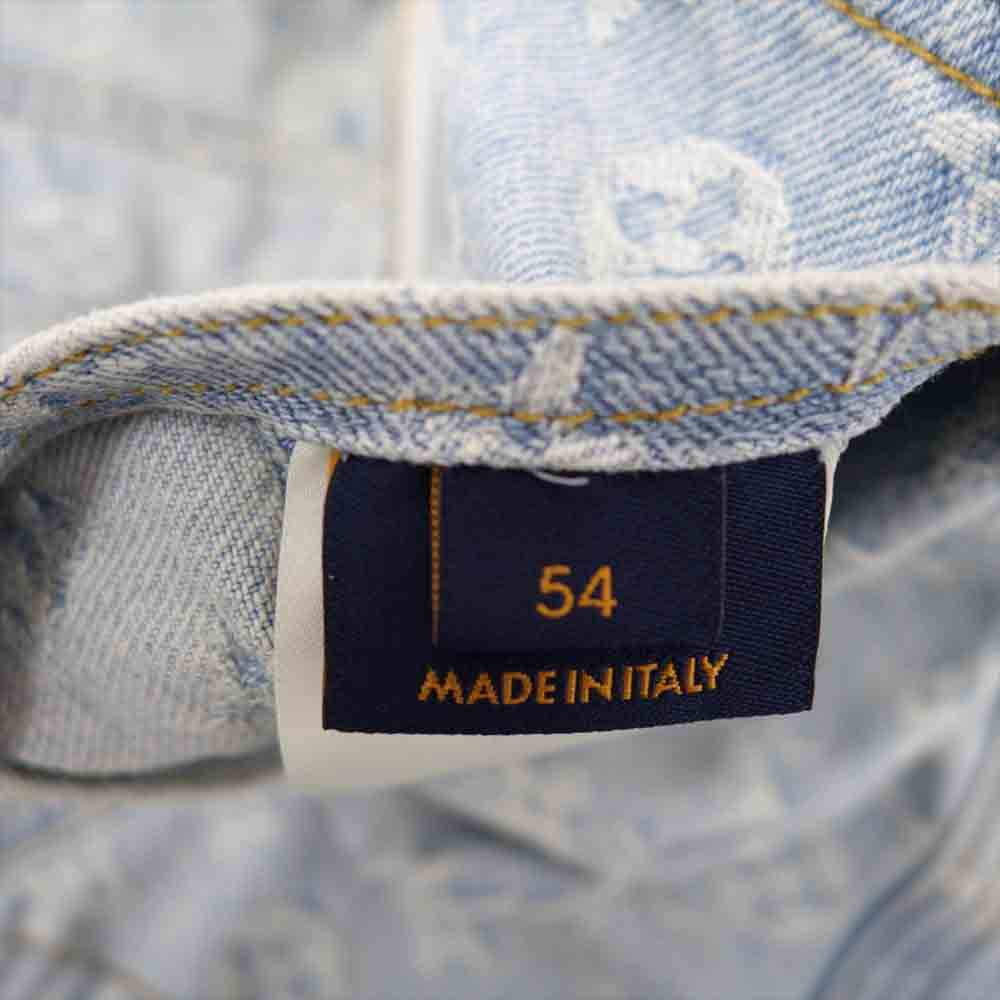 LOUIS VUITTON ルイ・ヴィトン 21AW 1A8WTS 国内正規品 NBA ジップスルーフーディ インディゴブルー系 54【中古】