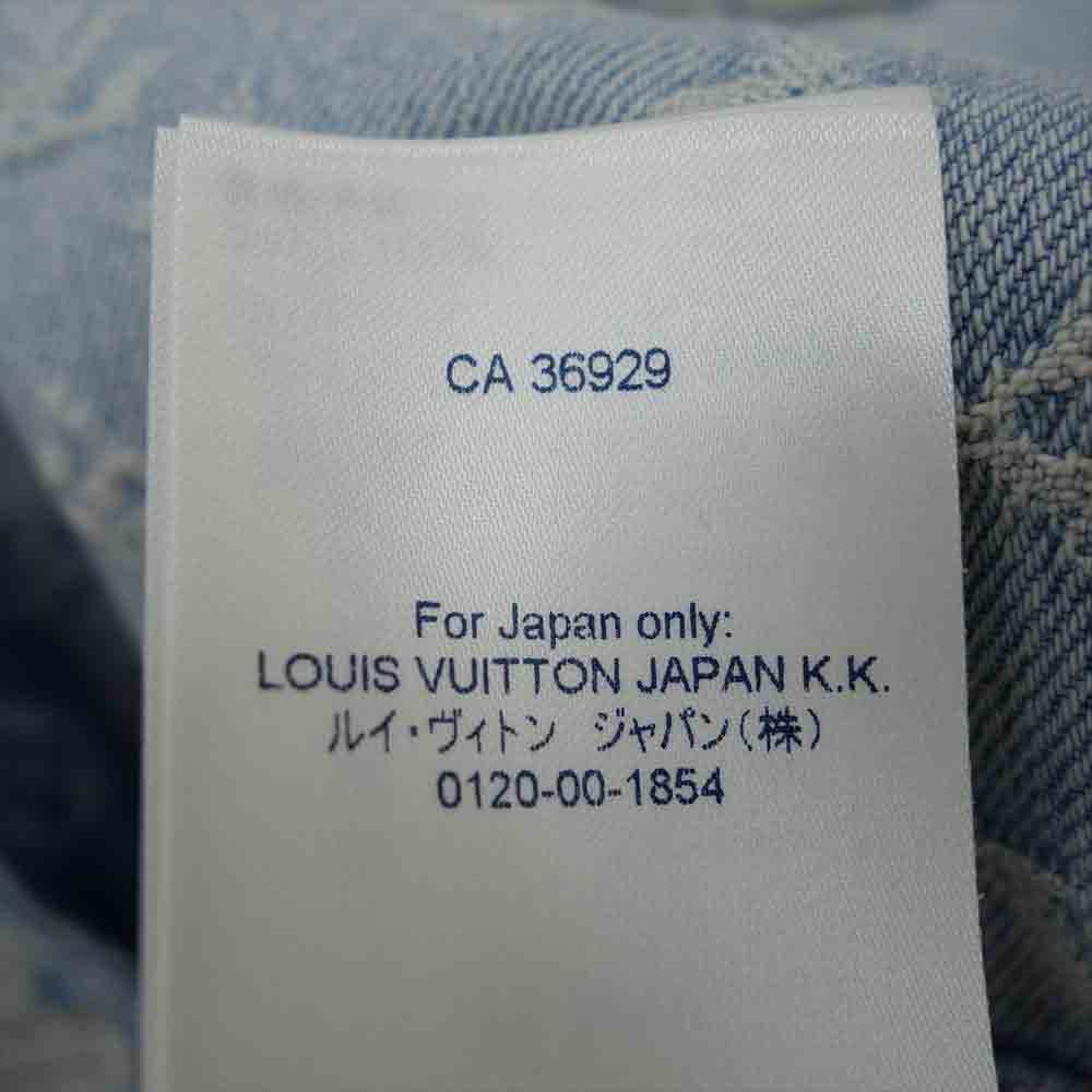 LOUIS VUITTON ルイ・ヴィトン 21AW 1A8WTS 国内正規品 NBA ジップスルーフーディ インディゴブルー系 54【中古】