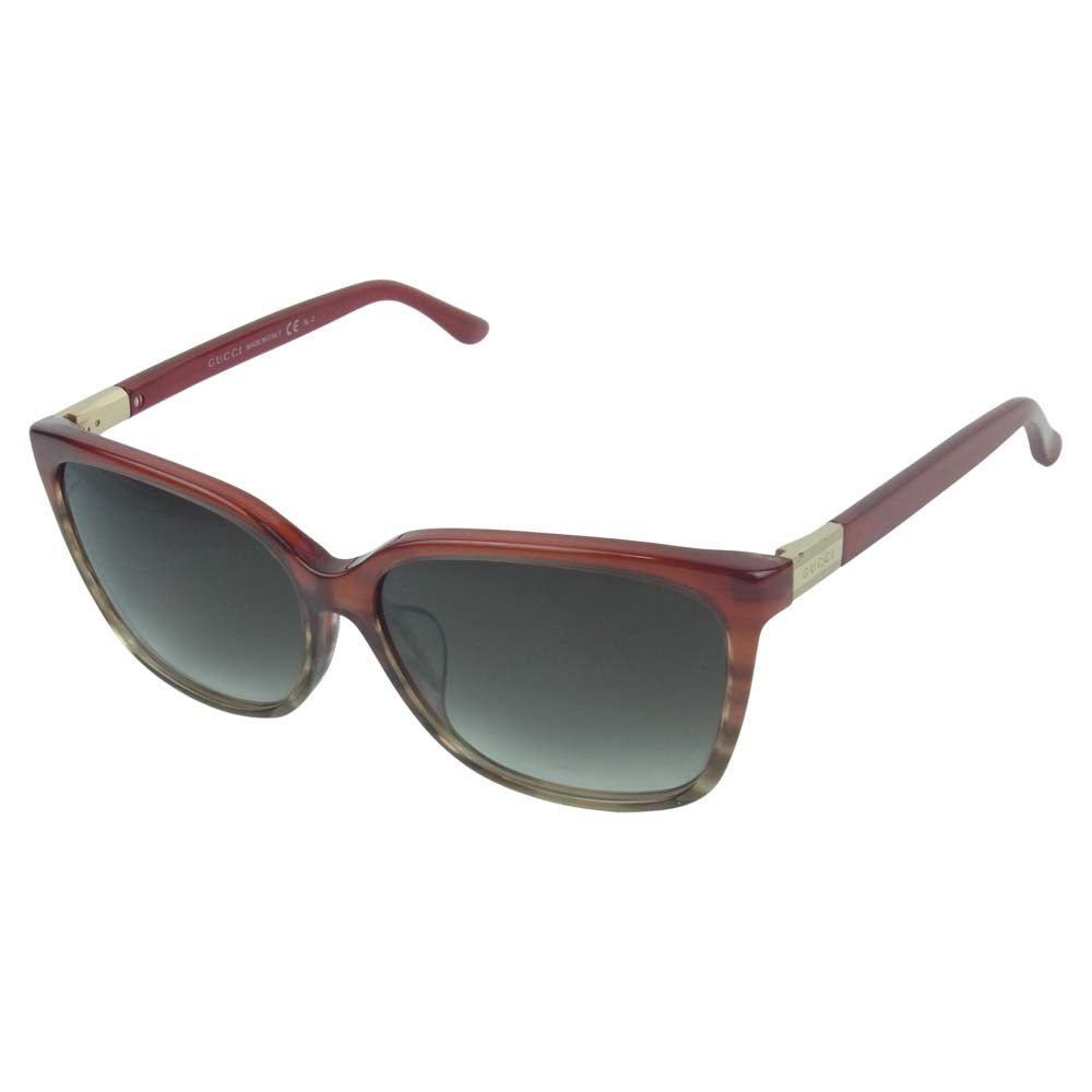 GUCCI グッチ GG3522/F/S SQ2JS サングラス イタリア製 レッド系 58□14 - 140【中古】