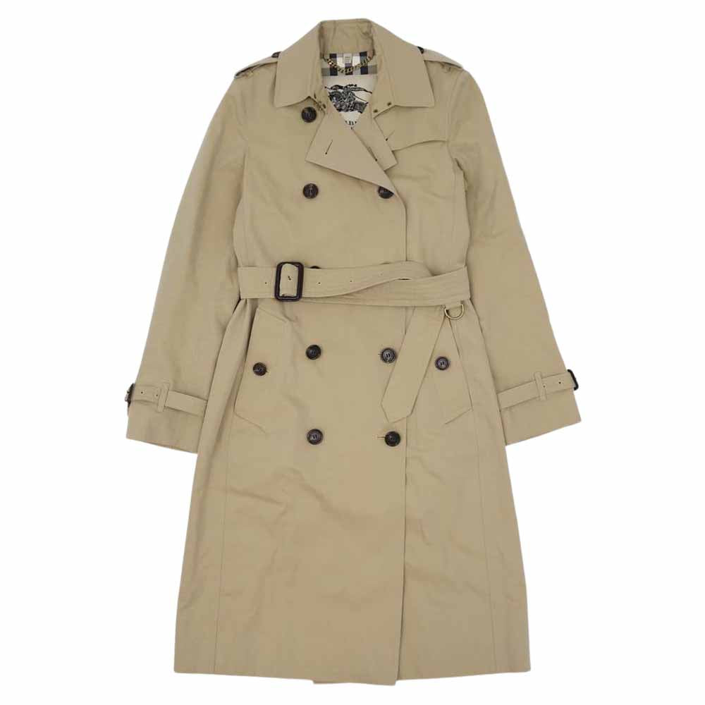 BURBERRY バーバリー 国内正規品 4006905 GBBURLIMCAS THE KENSINGTON ケンジントン 裏地チェック トレンチ ベージュ系 38【中古】