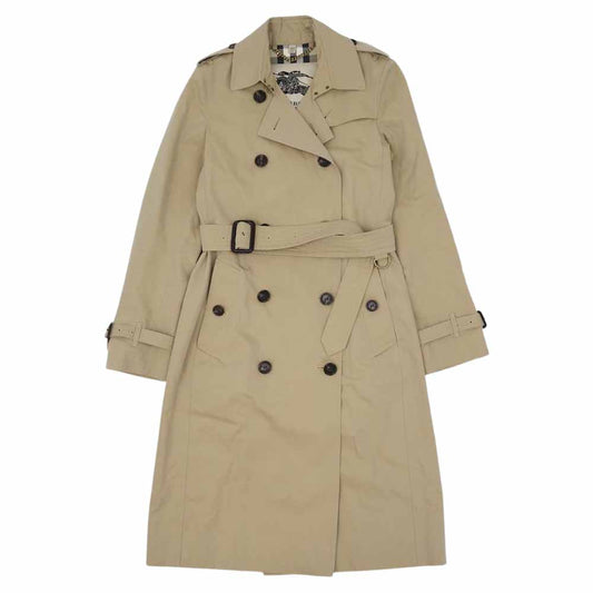 BURBERRY バーバリー 国内正規品 4006905 GBBURLIMCAS THE KENSINGTON ケンジントン 裏地チェック トレンチ ベージュ系 38【中古】