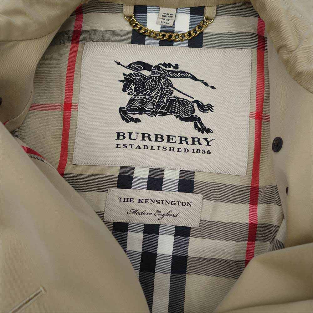 BURBERRY バーバリー 国内正規品 4006905 GBBURLIMCAS THE KENSINGTON ケンジントン 裏地チェック トレンチ ベージュ系 38【中古】