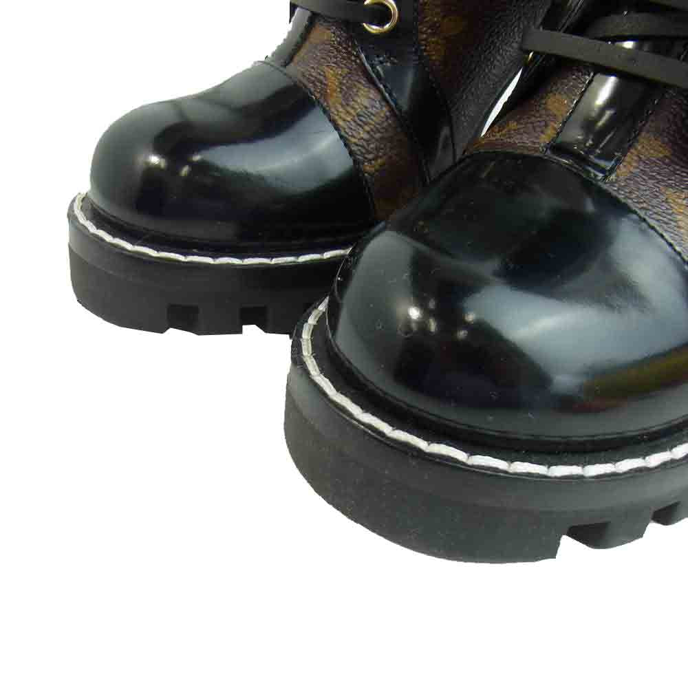 LOUIS VUITTON ルイ・ヴィトン 1A2Y7W スタートレイル ライン アンクル ブーツ ブラウン系 ブラック系 37【中古】