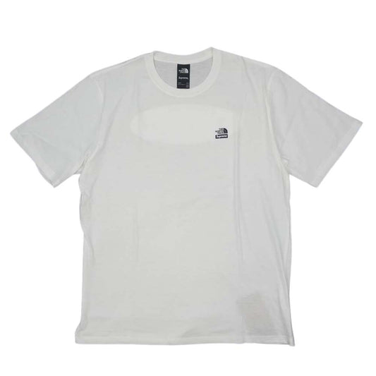 Supreme シュプリーム 21AW × The North Face Mountains S/S Top 半袖 Tシャツ ホワイト系 US:L、アジア:XL【極上美品】【中古】