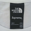 Supreme シュプリーム 21AW × The North Face Mountains S/S Top 半袖 Tシャツ ホワイト系 US:L、アジア:XL【極上美品】【中古】