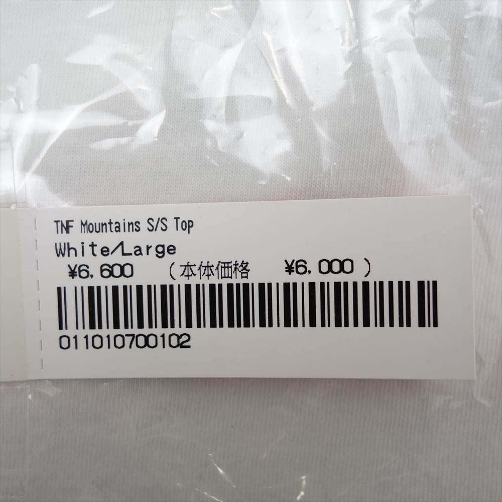 Supreme シュプリーム 21AW × The North Face Mountains S/S Top 半袖 Tシャツ ホワイト系 US:L、アジア:XL【極上美品】【中古】