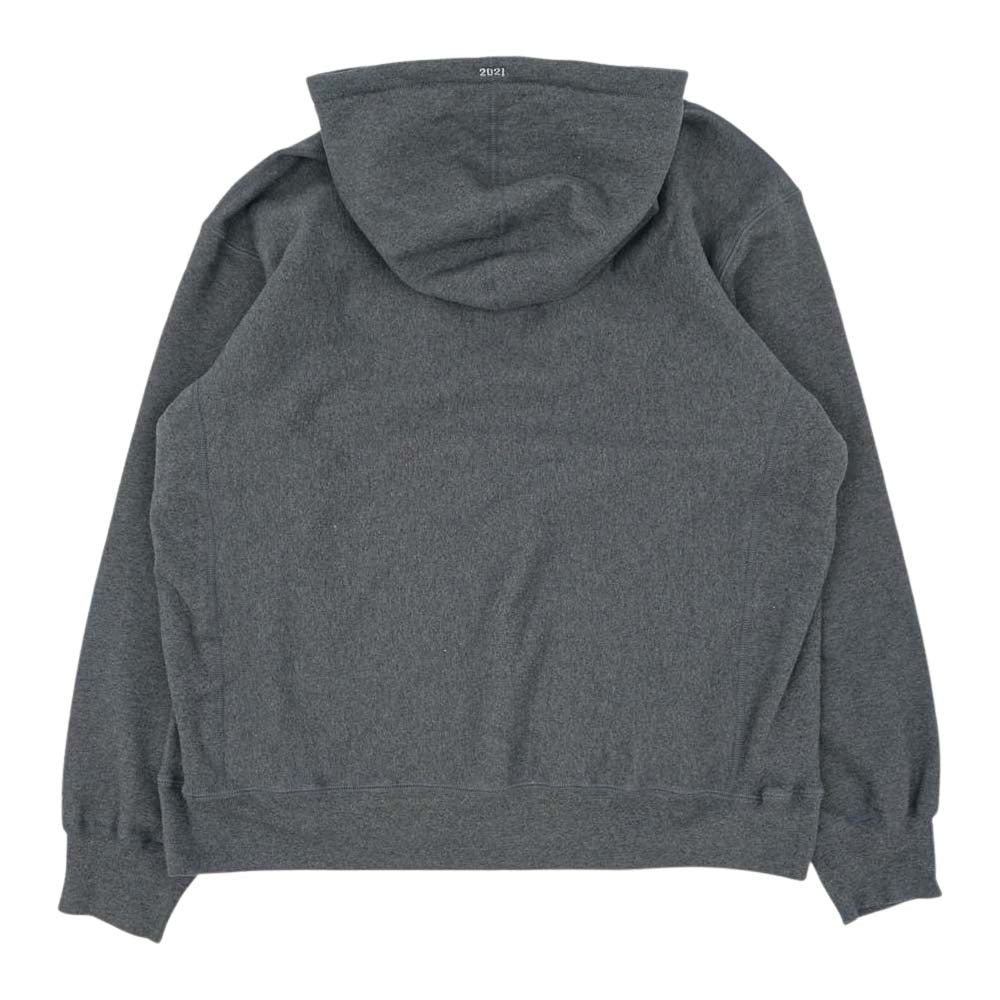 Supreme シュプリーム 21AW Box Logo Hooded Sweatshirt ボックスロゴ フーデッド スウェット パーカー グレー系 XL【極上美品】【中古】
