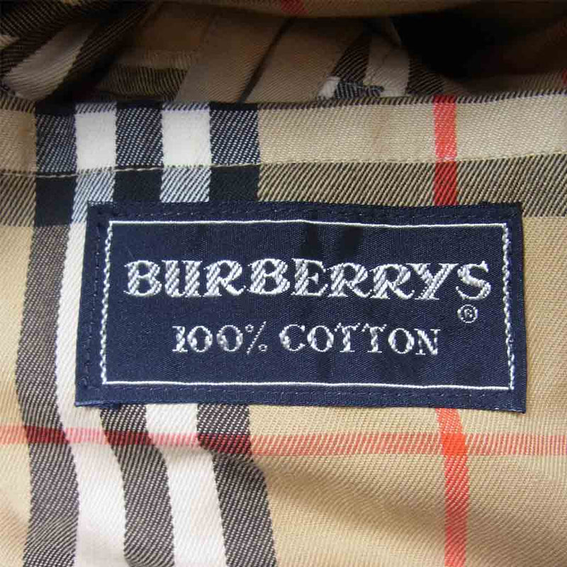 BURBERRY バーバリー Burberry's バーバリーズ 英国製 裏地チェック ステンカラー コート ベージュ系 表記無し【中古】
