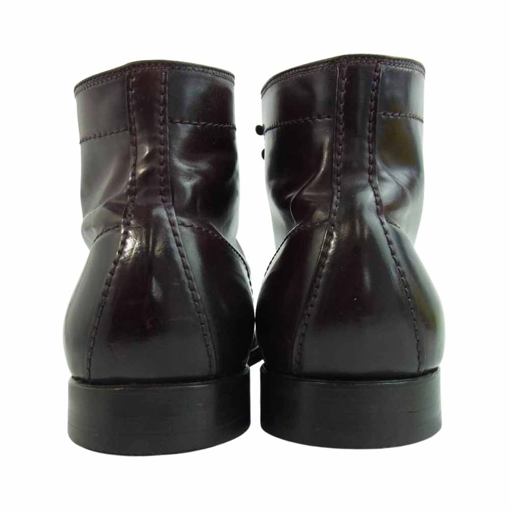ALDEN オールデン 45668 SHELL CORDOVAN シェルコードバン モディファイド レースアップ プレーントゥ ブーツ ダークブラウン系 9 1/2【中古】