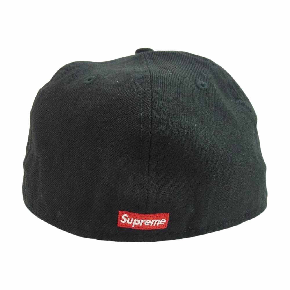 Supreme シュプリーム ×NEW ERA Classic Script Cap ×ニューエラ クラシックス クリプトキャップ ロゴ刺繍 ブラック系 57.7cm【中古】