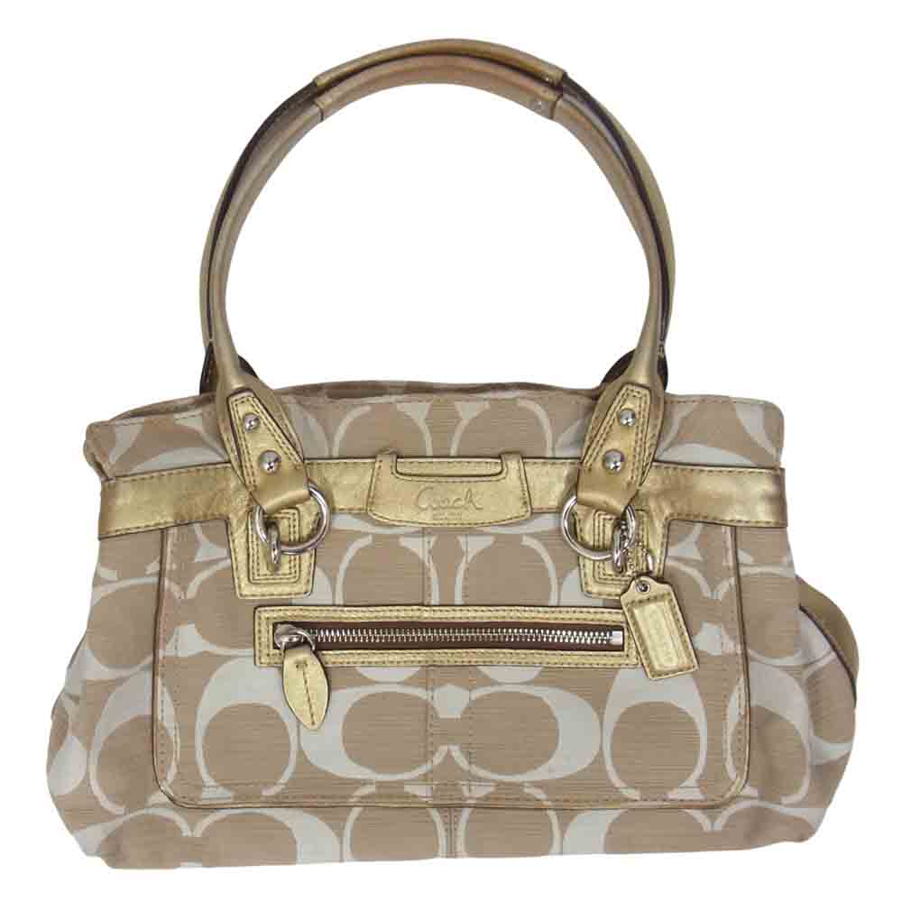 COACH コーチ 13290 ペネロペ シグネチャー ベージュ系【中古】