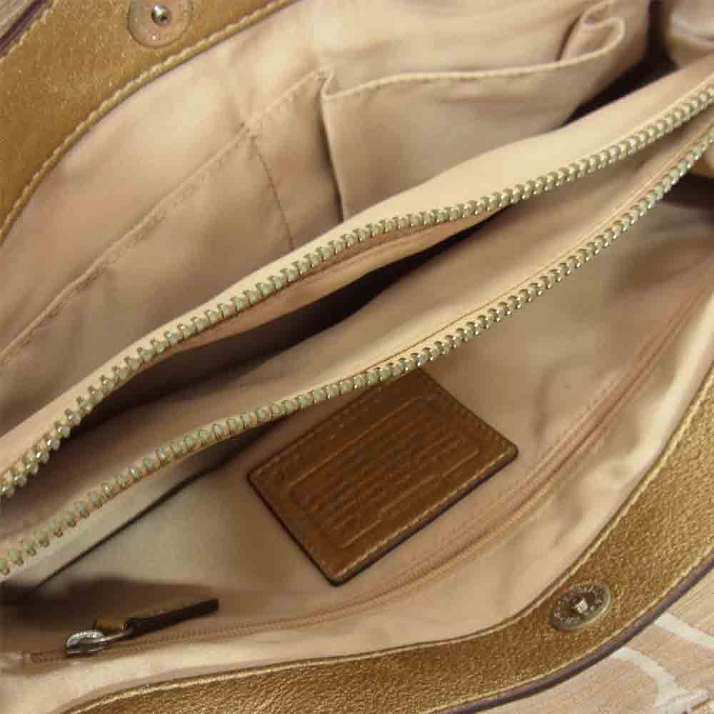 COACH コーチ 13290 ペネロペ シグネチャー ベージュ系【中古】