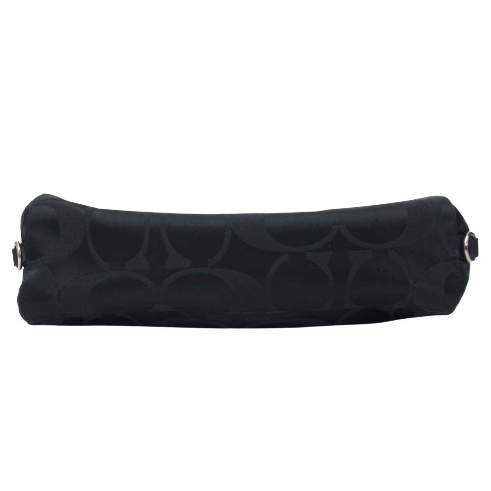 COACH コーチ F24741 キャンベル シグネチャー サッチェル  ブラック系【中古】