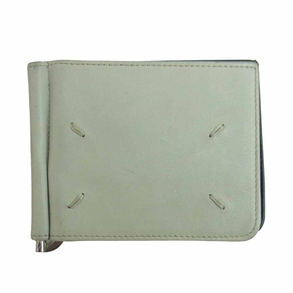 MAISON MARGIELA メゾンマルジェラ マネークリップ コンパクトウォレット グレー系【中古】